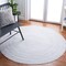 Safavieh 4 x 4 ft. Cape Cod Round Area Rug, Grey CAP224F-4R - alternate 2